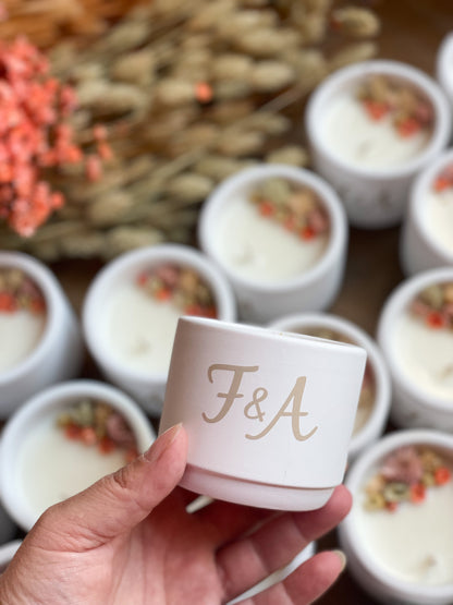 Geurkaarsjes op maat