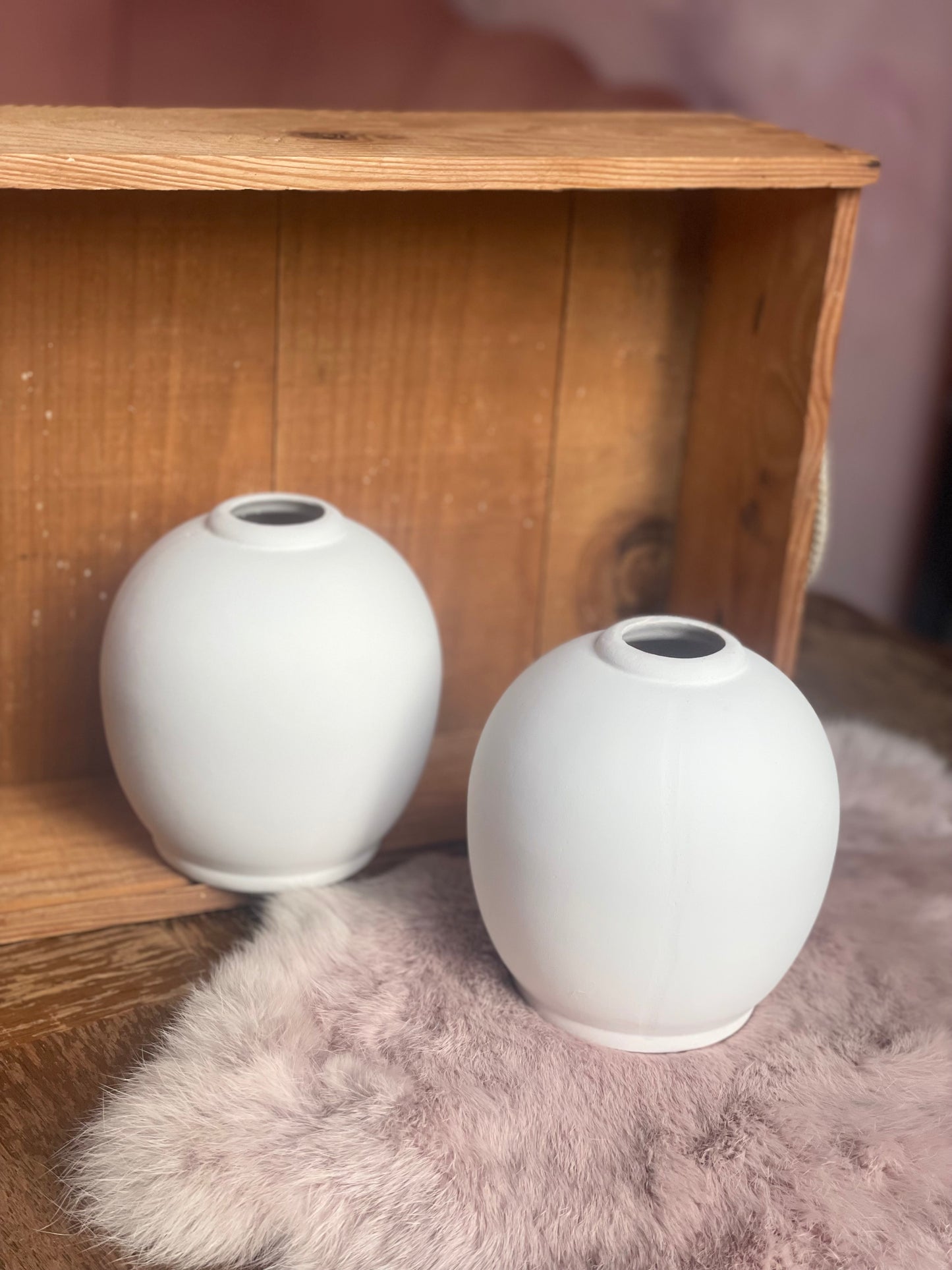 Vaas - Witte bolletjes