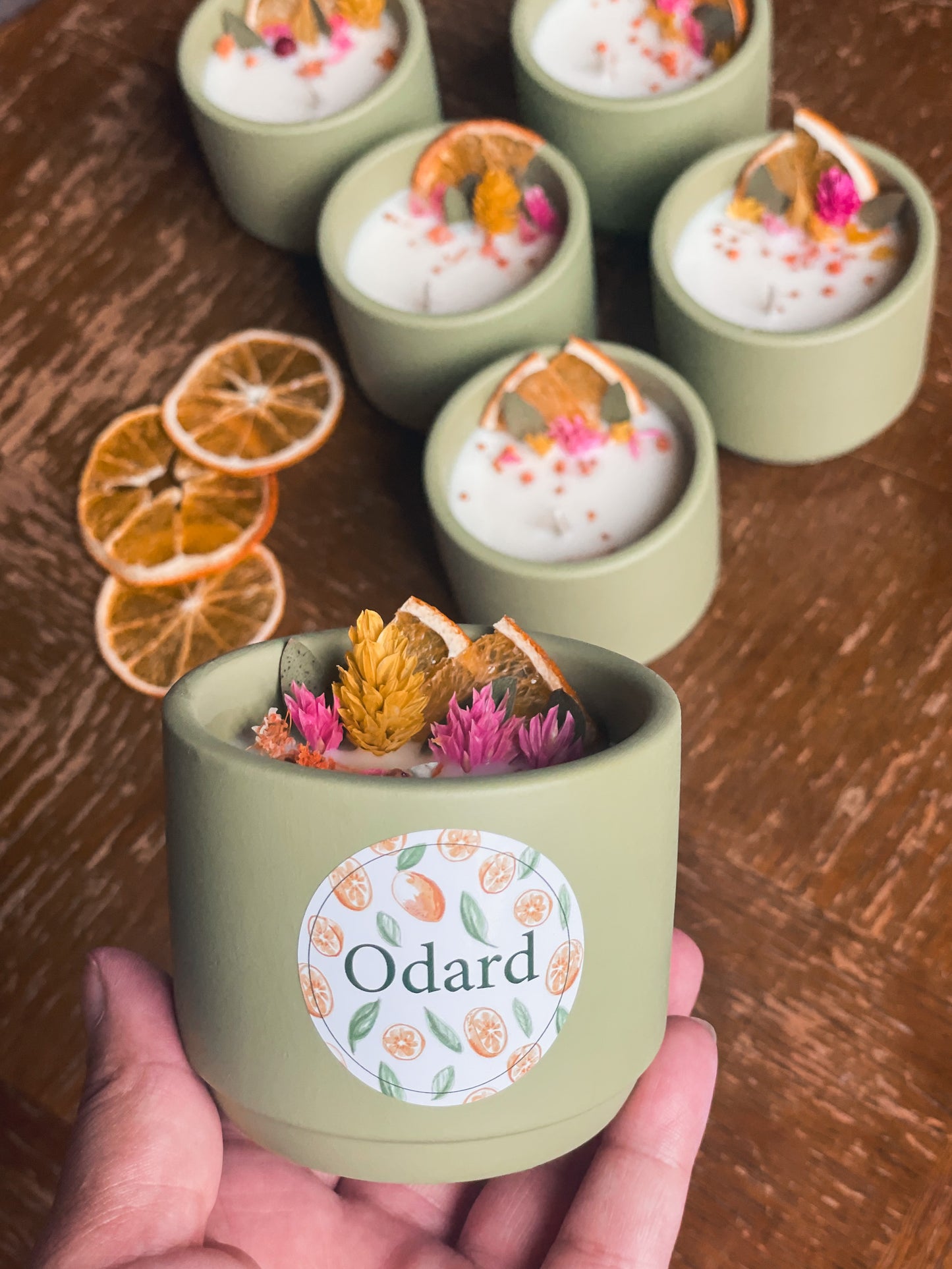 Geurkaarsjes op maat