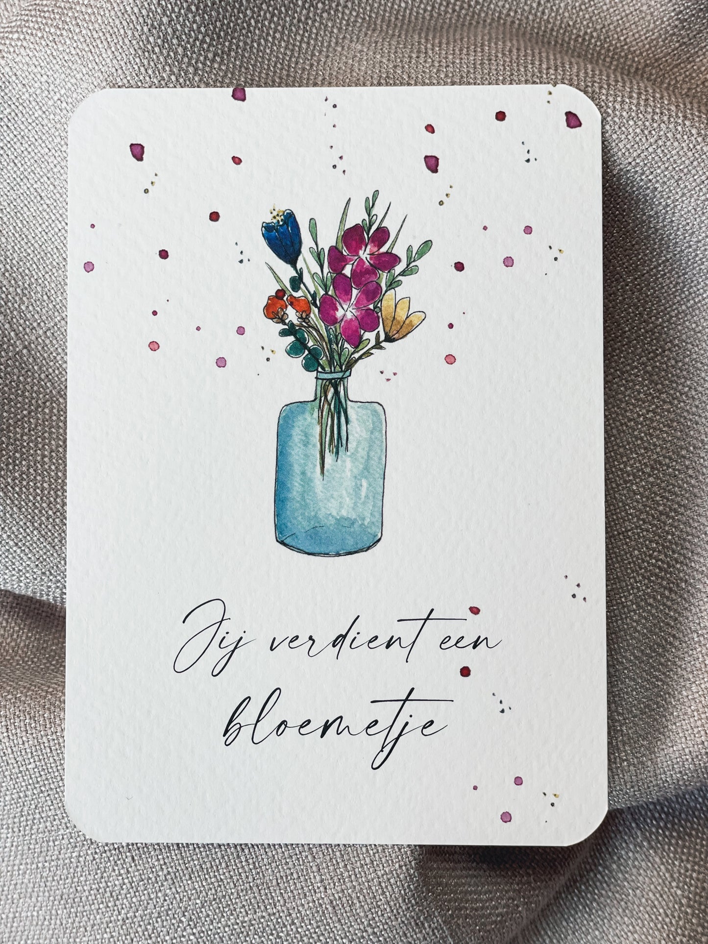 Jij verdient een bloemetje