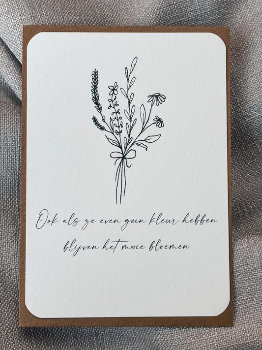 Ook als ze even geen kleur meer hebben blijven het mooie bloemen