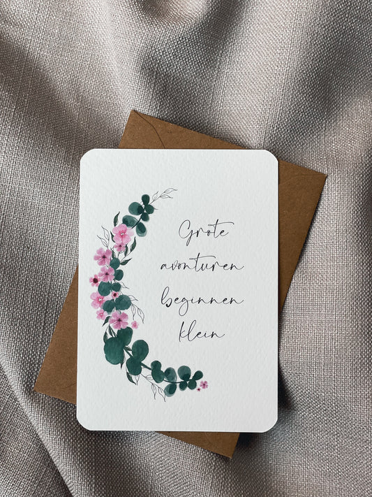 Grote avonturen beginnen klein