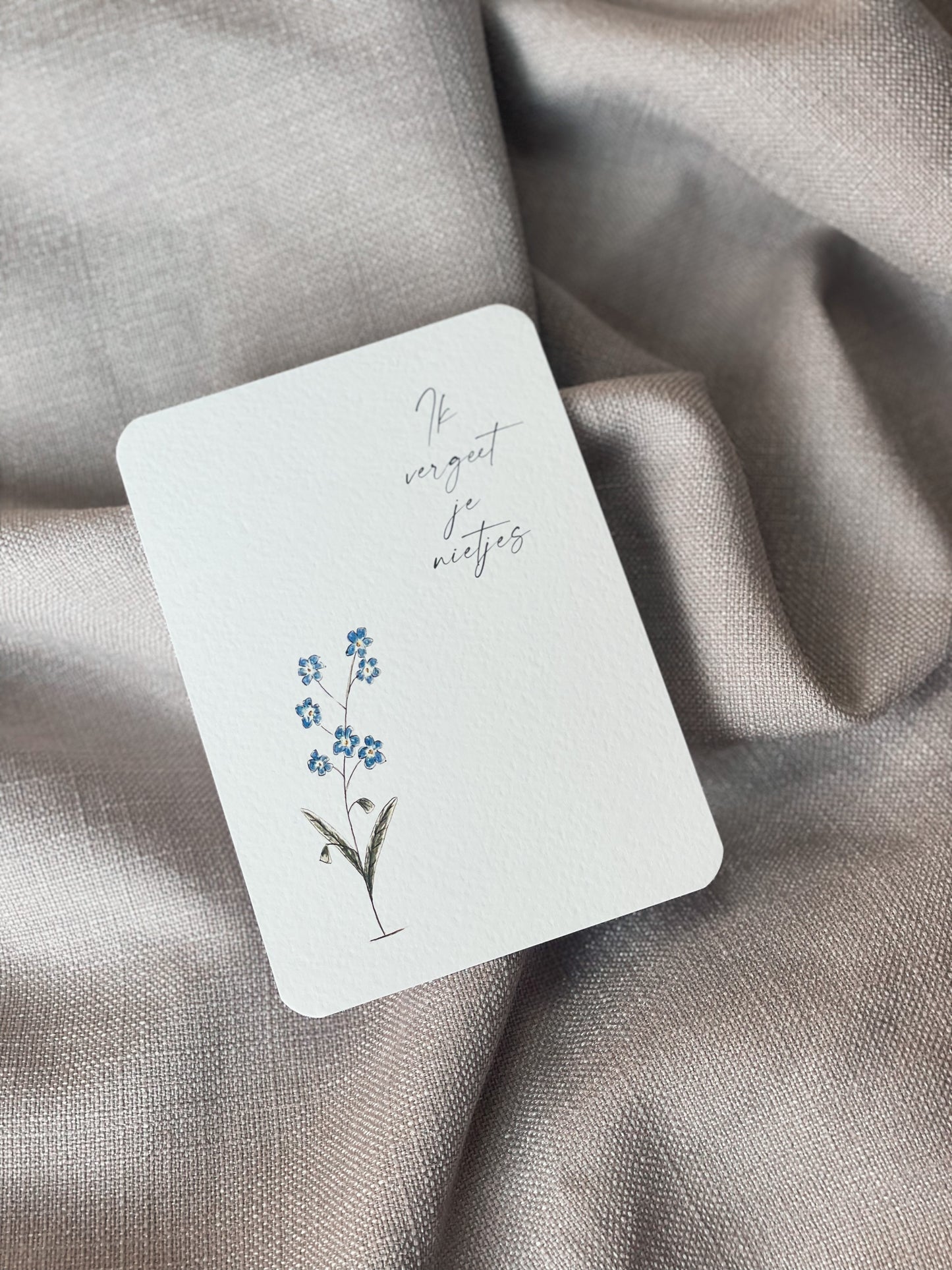 Ik vergeet je nietjes