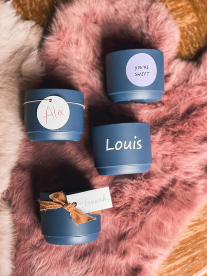 Geurkaarsjes op maat met bloemen