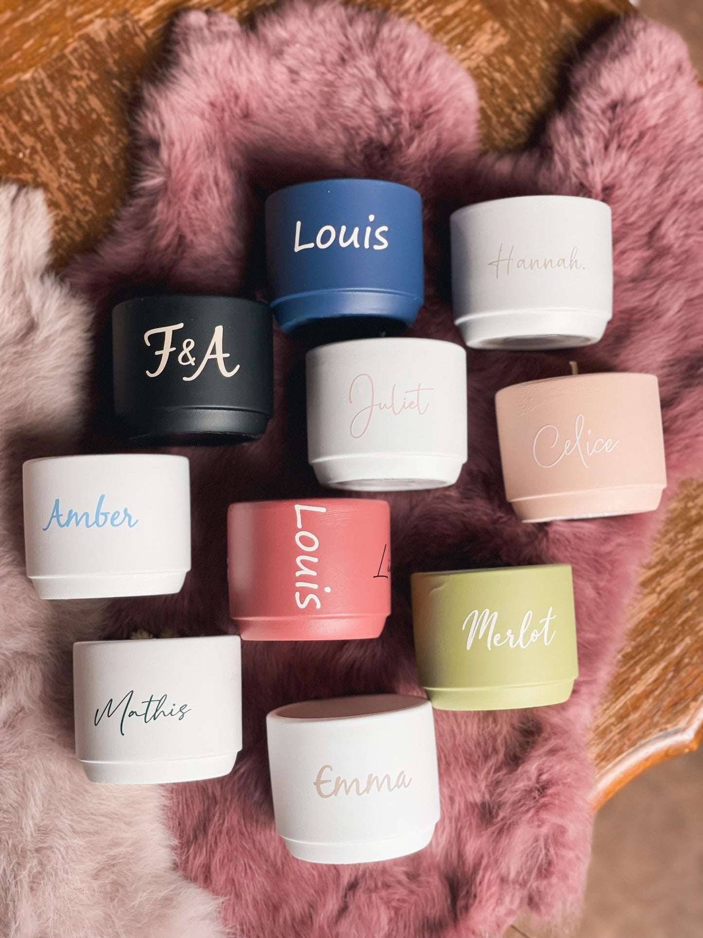 Geurkaarsjes op maat met bloemen